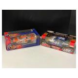 #20, and #99 NASCAR replicas, 1/24 scale, two pieces, both come in original boxes, see pictures for details.