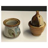 Vintage Mexican Tonala pottery, also includes an artisan pottery garlic keeper, see pictures for details.