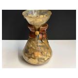 Unusual glass jar filled with arrowhead shards, see pictures for details.