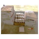 Interceramic glazed ceramic wall tiles, five boxes, also includes corner pieces/trim, see pictures for details.