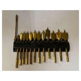 Standard paddle bits, see pictures for details.