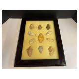 Framed arrowheads/artifacts, see pictures for details.