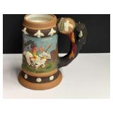 Ceramic native American themed tankard, see pictures for details.