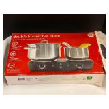 GE double burner hot plate, comes in original box, see pictures for details.