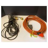 Extension cords, two pieces, see pictures for details.