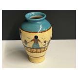 Vintage Mexican pottery vase, believed to be Tonala pottery, see pictures for details.