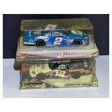 #2 and #12 NASCAR replicas, two pieces, 1/24 scale, comes with original boxes, see pictures for details.