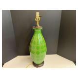 Vintage ceramic lamp with a geometric design, see pictures for details.