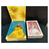 Sunflower Barbie, and Birthday Wishes Barbie, both pieces come in original boxes, see pictures for details.