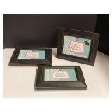 Recordable picture frames, working condition unknown, set of three, see pictures for details.