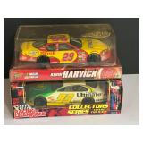 #29 and #93 NASCAR replicas, two pieces, 1/24 scale, comes with original boxes, see pictures for details.