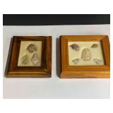 Framed Native American artifacts/arrowheads, two pieces, see pictures for details.