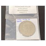 1776-1976-D Bicentennial Variety 2 Eisenhower Dollar, see pictures for details.
