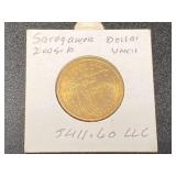 2005 – P uncirculated Sacajawea dollar, see pictures for details.