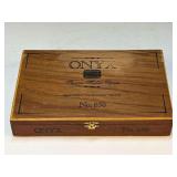 Collectible wooden cigar box with content, see pictures for details.