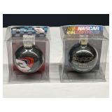 Dale Earnhardt Christmas ornaments, set of two, see pictures for details.