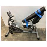 Exerpeutic recumbent bike, comes with floor mat and manual, see pictures for details.