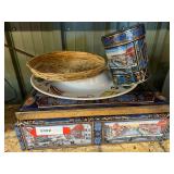 Decorative collector tins, and chip and dip plate, see pictures for details.