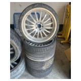 SET OF WHEELS & TIRES 305/25ZR20
