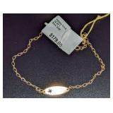 14K Yellow Gold Anklet / Bracelet, Size 8.5" 1.67 Grams
