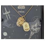 Star Wars X Fossil C-3PO Stainless Steel Necklace