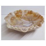 Imperial Slag Glass Windmill Ruffled Bowl
