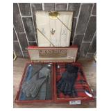 VINTAGE DRIVING GLOVE AND UMBRELLA SET, MEN