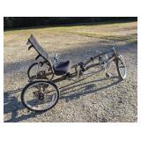 SUN BICYCLES BRAND EASY-3 USX MULTI-SPEED RECUMBENT BIKE WITH UNDER SEAT STEERING, SUSPENSION, SHIMANO DERAILLEURS, AND MORE