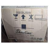 VINTAGE SHOWTIME ROTISSERIE AND BBQ WITH ACCESSORIES AND ORIGINAL BOX