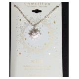 Unwritten Silver Plated Genuine Crystal Necklace