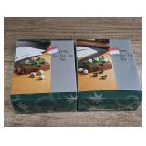 PAIR OF SPORTS THEME TIC-TAC-TOE SETS IN ORIGINAL BOXES, FOOTBALL AND GOLF MOTIF