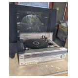 SHARP STEREO MUSIC CENTER SG-3 WITH TURNTABLE, STEREO RECEIVER, AND CASSETTE DECK