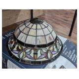 Stained Glass Semi-Flush Mount Light Shade with Bronze Finish