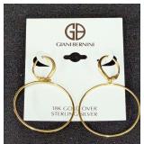 Giani Bernini 18kt Gold Over Sterling Silver Circle Drop Earrings
