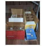 VINTAGE GLASSWARE COLLECTION IN UNDER TABLE AREA MARKED 3024 INCLUDING SETS OF BOTH CLASSICAL AND CHRISTMAS COCA-COLA