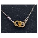 Michael Kors Astor Link Sterling Silver Slider Bracelet MKC1737