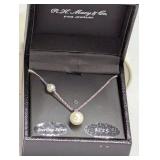Sterling Silver Pearl Necklace