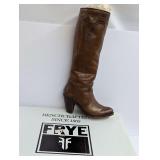 Frye Brown Leather Tall Heel Boots - Size 7
