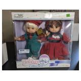 GIGO TOY HOLIDAY COLLECTION CHRISTMAS DOLLS IN ORIGINAL BOX