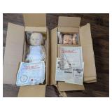 VINTAGE NEWBORN BABY DOLLS WITH CERTIFICATES OF BIRTH REGISTRATION AND ORIGINAL BOXES