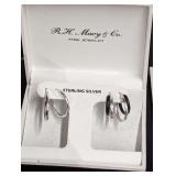 Sterling Silver Hoop Earring Set