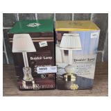 PAIR OF ADORIA BOUDOIR LAMPS IN ORIGINAL BOXES