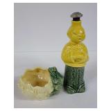 1950s McCoy Planter & Vintage Laundry Shaker Water Bottle with no markings