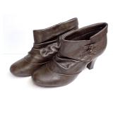 Madden Girl Brown Heeled Ankle Boots Size 10M