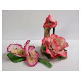 Fabar Capodimonte Porcelain Floral Sculptures