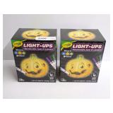 Two Crayola Light-Ups Recolor-able Jack-O-Lanterns