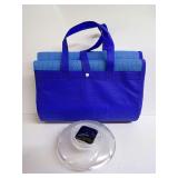 Solar Powered Floating Pool Light and Foldable Beach Mat