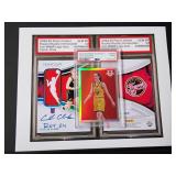 2022 Bowman University, Caitlin Clark, PSA Mint 9 & PSA Print of a Caitlin Clark Card