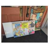 DRY ERASE BOARDS AND TARZAN II CARDBOARD CUTOUT