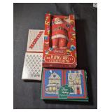 PLAYING CARDS INCLUDING COCA-COLA, HAPPY HOLIDAYS, DELTA AIRLINES, AND VERY COOL HONDA MOTORCYCLE PROMOTIONAL CARDS